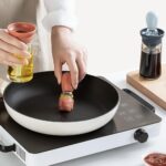Olive Oil Dispenser Bottle with Silicone Brush Lid Cooking Measuring Container - Image 5