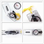 Orienteering Baseplate Compass Lensatic Camping Map Tactical Army Gear Hiking - Image 4