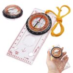 Orienteering Baseplate Compass Lensatic Map Tactical Army Gear Outdoor Hiking AU - Image 2