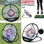 Outdoor Indoor Training Aid Easy Golf Chipping Pitching Cage Mat Practice Net