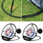 Outdoor Indoor Training Aid Easy Golf Chipping Pitching Cage Mat Practice Net - Image 3