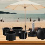 Outdoor Umbrella Pole Stand Holder Hole Ring Plug Cover Round Parasol Base Patio - Image 7