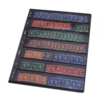 Pack of 20~100 Sheets Double Sided Stamp Album Stock Pages with 9 Binder Holes - Image 5