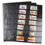 Pack of 20~100 Sheets Double Sided Stamp Album Stock Pages with 9 Binder Holes - Image 2