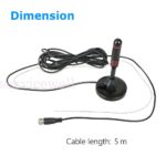 Portable Digital TV Antenna Indoor Outdoor 200Mile For Freeview Aerial HDTV - Image 7