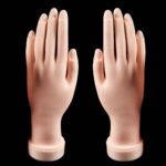 Practice Model Hand Nail Art Trainer Hand Fake Hand For Acrylic Gel False AU - Image 3