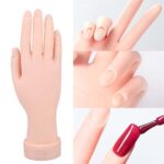 Practice Model Hand Nail Art Trainer Hand Fake Hand For Acrylic Gel False AU - Image 2