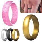 Silicone Rubber Wedding Ring Bands Flexible Comfortable Safe Work Sport Gym 1pc - Image 2