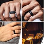 Silicone Rubber Wedding Ring Bands Flexible Comfortable Safe Work Sport Gym 1pc - Image 4