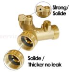 Solid Brass 2 Way Tap Garden Connector Adaptor Hose Y Splitter Tools - Image 6
