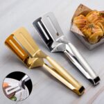 Stainless Steel BBQ Tongs Barbecue Grill Food Clip Ice Tong Meat Salad Clamp