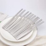 Stainless Steel Chopsticks Asian Korean Chinese Dinner Metal Reusable Cutlery - Image 4