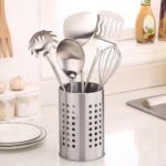 Stainless Steel Cutlery Stand Home Kitchen Rack Sink Tidy Drainer Utensil Holder - Image 4