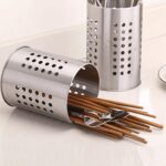 Stainless Steel Cutlery Stand Home Kitchen Rack Sink Tidy Drainer Utensil Holder - Image 6