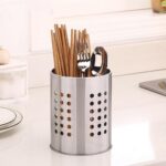Stainless Steel Cutlery Stand Home Kitchen Rack Sink Tidy Drainer Utensil Holder - Image 5