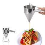Stainless Steel Donut Cupcake Waffle Batter Funnel Pancake Dispenser Baking Tool - Image 6