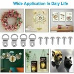 Stainless Steel Picture Hangers Hooks 30M Wire Photo Frame Hanging Kit D Ring - Image 2