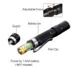 TACTICAL FLASHLIGHT SMALL LED Torch Light Mini Pen Super Bright TINY Penlight - Image 2