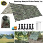 Tent Tarp Waterproof Lightweight Polyester Rain Fly Hammock Cover Camping Hiking
