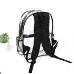 Transparent Backpack Bag Clear PVC Travel Shoulder Bag School Bag Strap Book Bag - Image 5