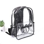 Transparent Backpack Bag Clear PVC Travel Shoulder Bag School Bag Strap Book Bag - Image 4