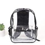 Transparent Backpack Bag Clear PVC Travel Shoulder Bag School Bag Strap Book Bag - Image 3