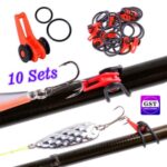 UP100 Red Hook Keeper Fishing Rod Pole Easy Safty Holder Hanger Lure Bait Tackle