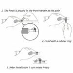 UP100 Red Hook Keeper Fishing Rod Pole Easy Safty Holder Hanger Lure Bait Tackle - Image 3