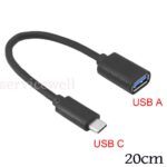 USB 3.1 Type-C USB-C OTG Cable Male to USB 3.0 Type A Mini USB Female Adapter - Image 6