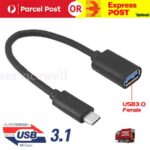 USB 3.1 Type-C USB-C OTG Cable Male to USB 3.0 Type A Mini USB Female Adapter