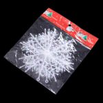 Upto 60pcs White Snowflake Bunting Garland Hanging Christmas Party Decorations - Image 4
