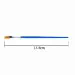 up 200pcs Flat Paint Brushes Small Brush Bulk for Detail Painting Craft Art Gift - Image 5