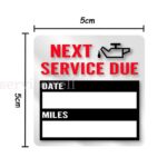 up 500pcs Oil Change Stickers Next Service Due Reminder Car Window Sheet Label - Image 2