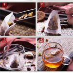 100X Non-woven Empty Teabags String Heat Seal Filter Paper Herb Loose Tea Bags - Image 2