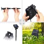 100/200LED Solar Globe String Lights Fairy Festoon Party Garden Outdoor Decor - Image 6