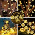 100/200LED Solar Globe String Lights Fairy Festoon Party Garden Outdoor Decor - Image 3