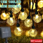 100/200LED Solar Globe String Lights Fairy Festoon Party Garden Outdoor Decor
