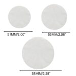 100/200 51/53/58mm Coffee Machine Filter Paper Handle Powder Bowl Round Raw Wood - Image 2