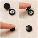 100/200pcPlastic Screw Cover Caps Holes Cams Furniture Kitchen Button Nuts Bolts - Image 4