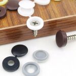 100/200pcPlastic Screw Cover Caps Holes Cams Furniture Kitchen Button Nuts Bolts - Image 5