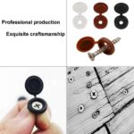 100/200pcPlastic Screw Cover Caps Holes Cams Furniture Kitchen Button Nuts Bolts - Image 2