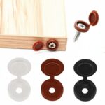 100/200pcPlastic Screw Cover Caps Holes Cams Furniture Kitchen Button Nuts Bolts - Image 7
