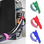 100-300pcs Reusable Cable Tie Nylon Hook Loop Strap Cord Ties PC TV Organiser AU - Image 3