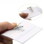 100 x ID Name Badge Holder Conference Visitor Pass Photo Clip PinMeeting 9x5.4cm - Image 4