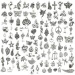 100pcs Bulk Tibetan Silver Mix Charm Pendants Necklace Jewelry Making DIY AU