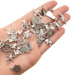 100pcs Bulk Tibetan Silver Mix Charm Pendants Necklace Jewelry Making DIY AU - Image 7