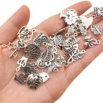 100pcs Bulk Tibetan Silver Mix Charm Pendants Necklace Jewelry Making DIY AU - Image 6