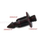 100pcs x Motorcycle Bike Fairing and Trim Panel Cover Fastening Plastic Clips 6mm - Image 4