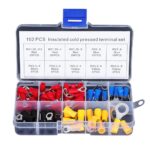 102X Crimp Terminals Insulated Electrical Wire Butt Connector Assorted Kit - Image 7