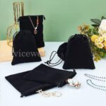 10/100pcs Velvet Jewellery Drawstring Wedding Gift Bag Favour Pouches Bags - Image 7